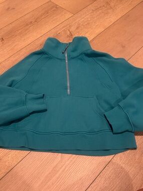 lululemon athletica Teal Half-Zip Pullover Sweater